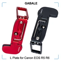 gabale l plate for canon eos r5 r6 camera arca swiss quick realease baseplate hand grip holder l shape bracket
