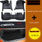 Автомобильный коврик на заказ + коврик для багажника для Audi все модели a3 8v a4 b7 b8 b9 q7 q5 a6 c7 a5 q3 tt cc автомобильные аксессуары для стайлинга автомобилей