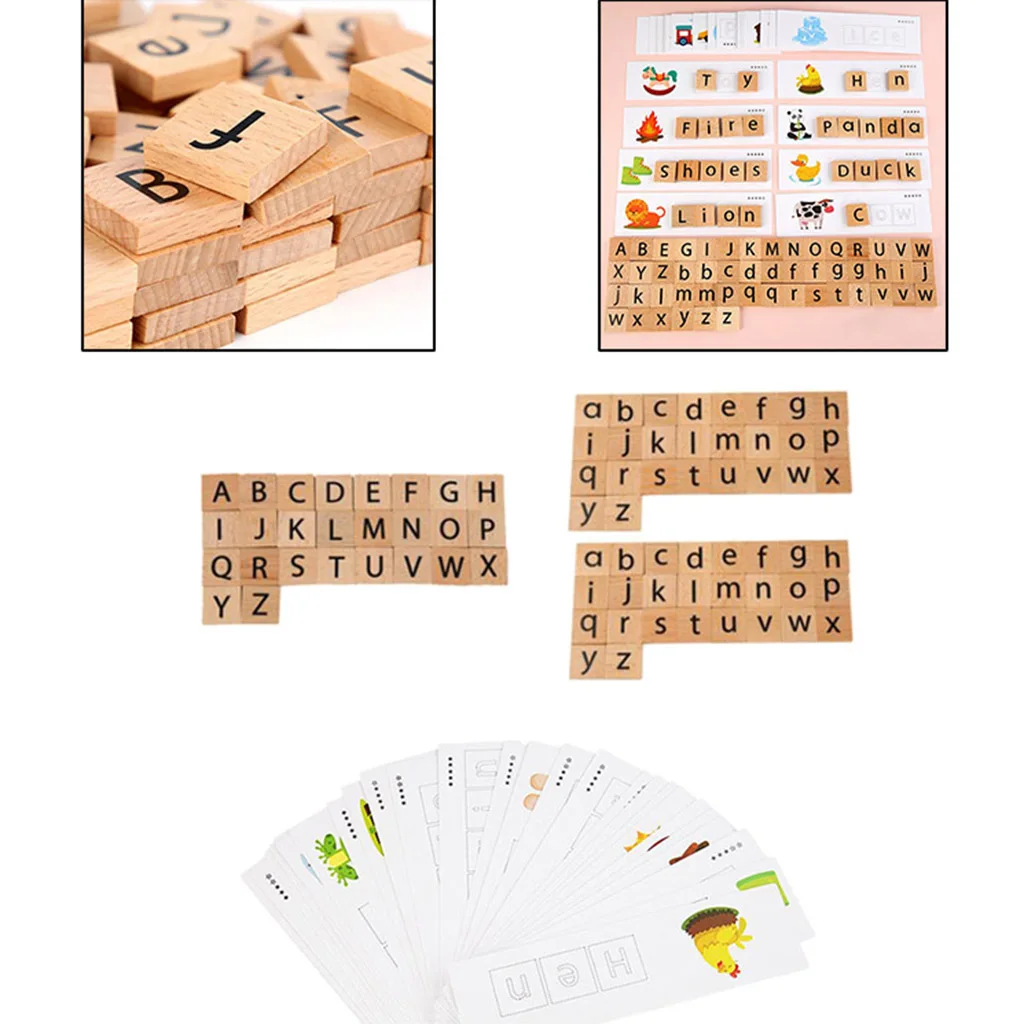 

Kids Baby Letter Blocks Toys Alphabet Matching Puzzles Game for Children