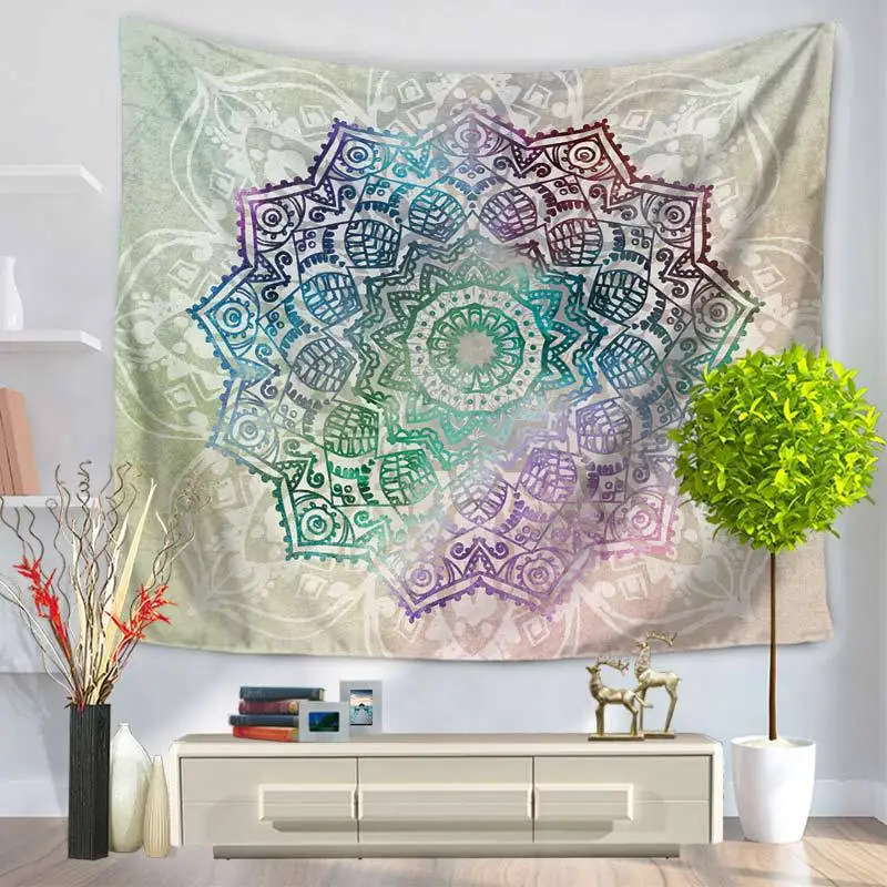 

Tapestry Wall Hanging Sandy Beach Throw Rug Blanket Camping Tent Travel Mattress Bohemian Sleeping Pad Tapestries Indian Mandala