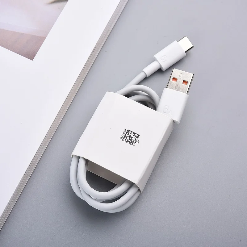 Оригинальный кабель Huawei 6A Тип C 66 Вт Supercharge Usb линия передачи данных для Mate 40 30 20 Pro