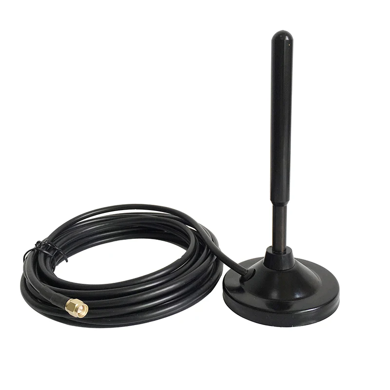 New GSM GPRS 3G 4G 433 470-490MHZ large sucker antenna chassis 74mm cable length 3m gain 35dbi digital transmission antenna SMA
