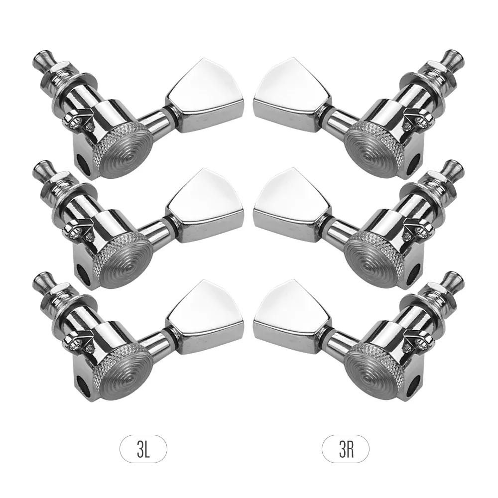 6 stück 3l3r gitarre string tuning pegs locking tuner mechaniken knöpfe für akustische elektrische gitarren ersatz zubehör free gl
