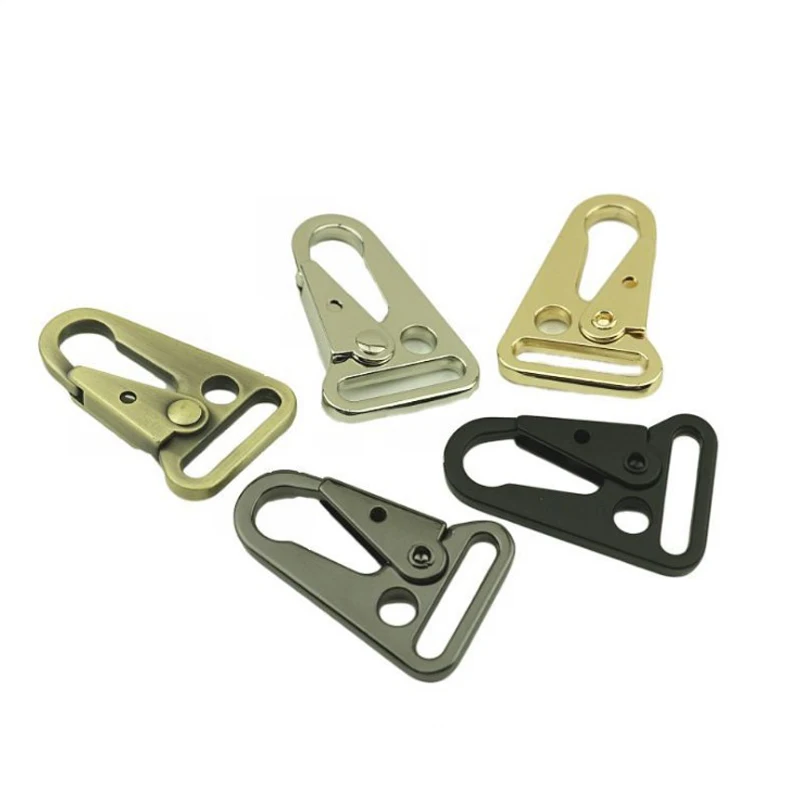 

20 PCS / 50 PCS 2.5 CM Inner Diameter Electrophoresis Black Hook Buckle Metal Leather Bag Hardware Hanging Eagle Buckles