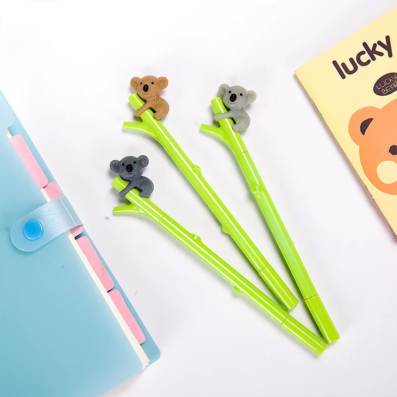 

Pen Cute Koala Bear Shape Pen Black Ink Stationery School Office Accessory LBV
