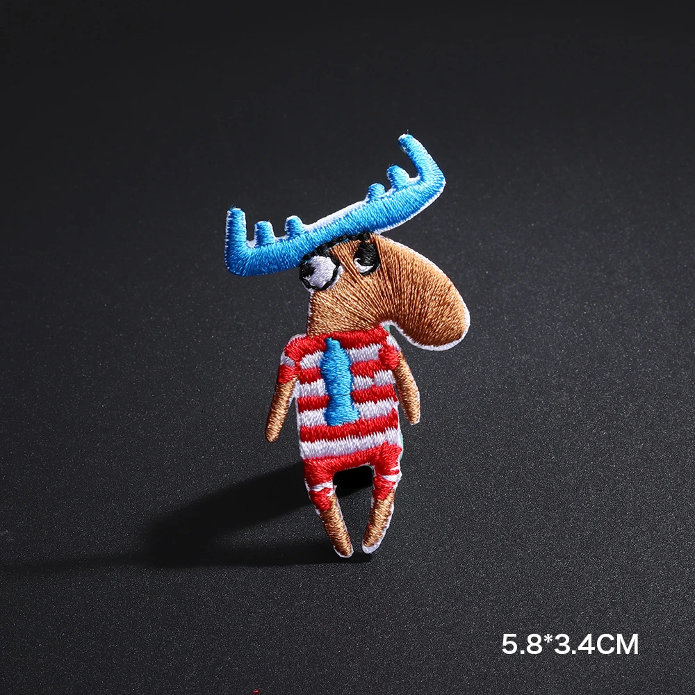 Мультяшная лиса Антилопа медведь животные нашивки Пальто сумка Украшение