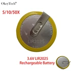 OkeyTech 51050 шт. 3,6 В перезаряжаемая батарея LIR2025 для дистанционного управления автомобильным ключом для BMW e46 e39 e36 e38 e34 3 5 6 7 серии