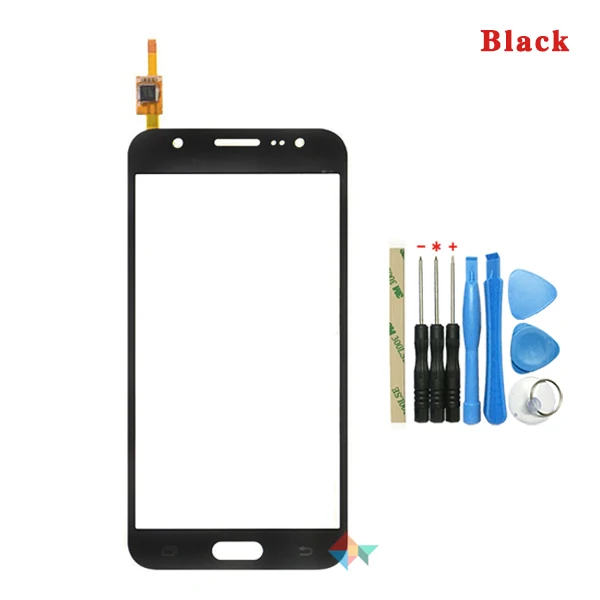 Высокое Качество 5," для samsung Galaxy J5 J500 SM-J500FN сенсорный экран дигитайзер Переднее стекло объектив сенсорная панель+ инструмент - Цвет: Black With Tool