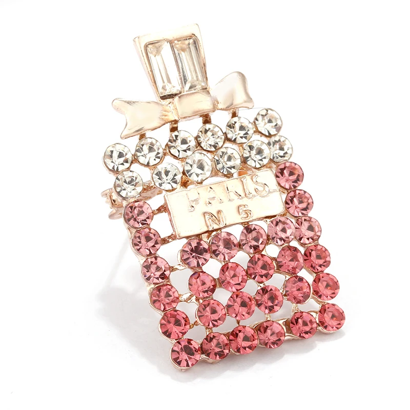 ALLYES элегантный очаровательный в виде парфюма БУТЫЛКИ спринтом Цифры 5 броши для