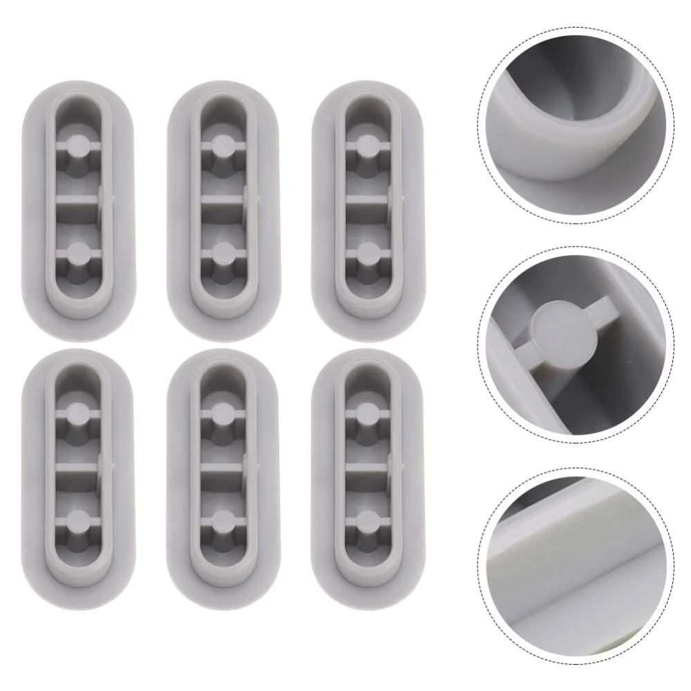 

6pcs Toilet Seat Gasket Toilet Seat Bumper Universal Toilet Seat Cushioning Mat