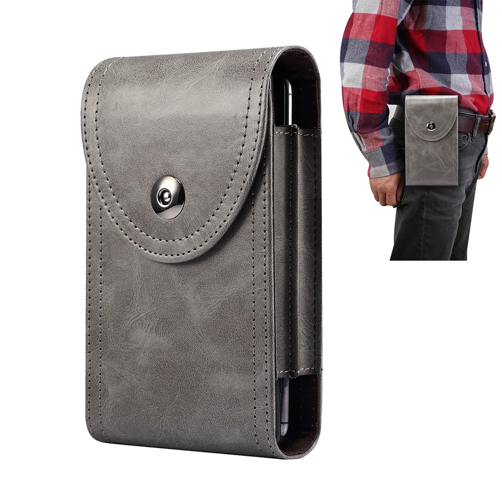 Dual Layer Leather Belt Case For iPhone 11 / XS Max XR/ XS/ X 8 Plus 7 6 Phone Pouch Holster With Carabine | Мобильные телефоны и