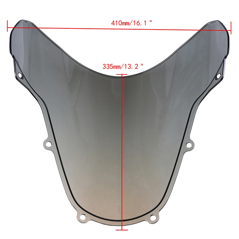 Серый лобовое стекло POSSBAY для мотоцикла Suzuki GSXR 600/750 K1 2001 2003 скутера с двойными