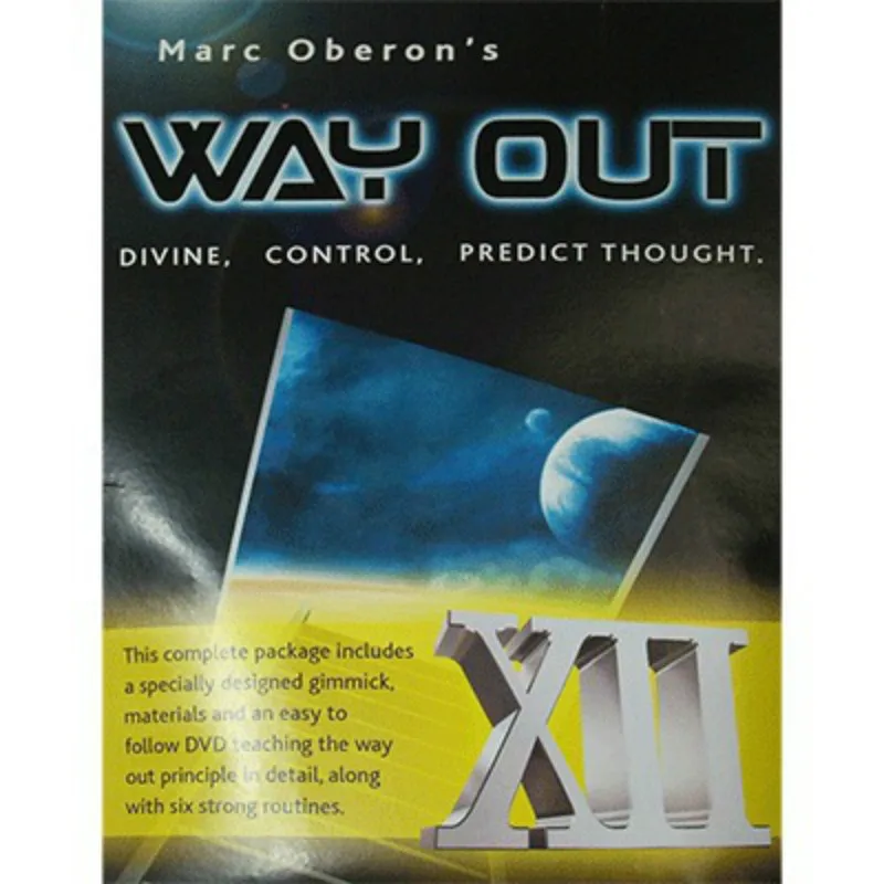 

Way Out XII by Marc Oberon Gimmick Mentalism Magic Tricks Mentalism Magician Prediction Soul Paper Board Close up Magia Fun