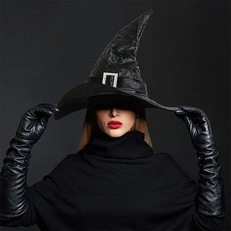 

Шляпа ведьмы на Хэллоуин, специальная Кепка волшебника с широкими полями, аксессуар для костюма, косплевечерние, A66