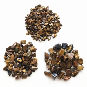 Натуральный желтый тигровый глаз, 50 г, 3 размера, лечебный камень, Кристалл Рейки, чакра, гравий, натуральные камни и минералы