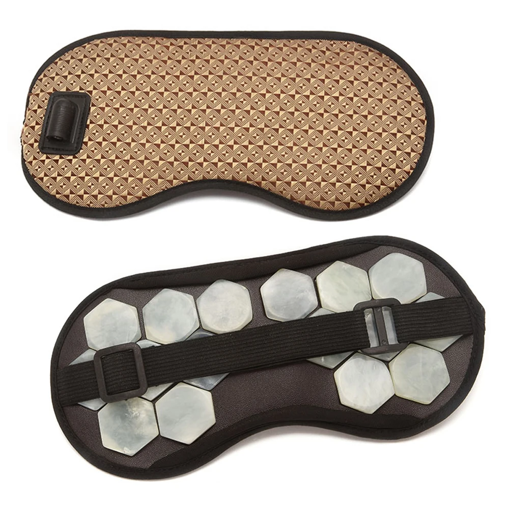 Натуральный турмалиновый массажер для глаз терапевтический Нефритовый камень