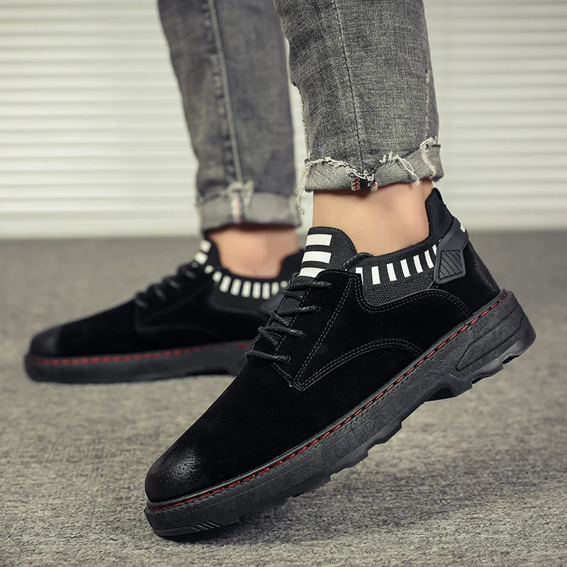 

Men's shoes casual comfortable lightweight shoes fashion lace high quality men's shoes Snekers 2019 spring men's flat shoes