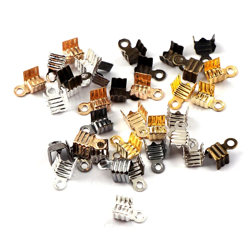 Обжимные колпачки для бусин Концевики бижутерии фурнитура изготовления