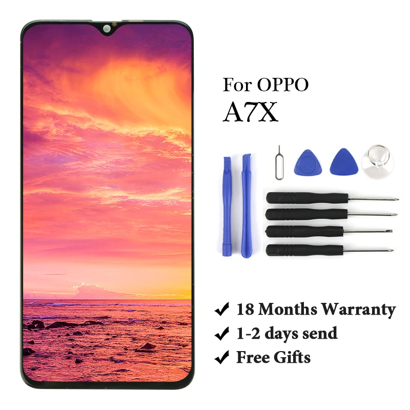 

Для OPPO A7X ЖК-дисплей протестирован для OPPO A7X ЖК-экран с сенсорным экраном полная сборка для OPPO A7X/F9 LCD