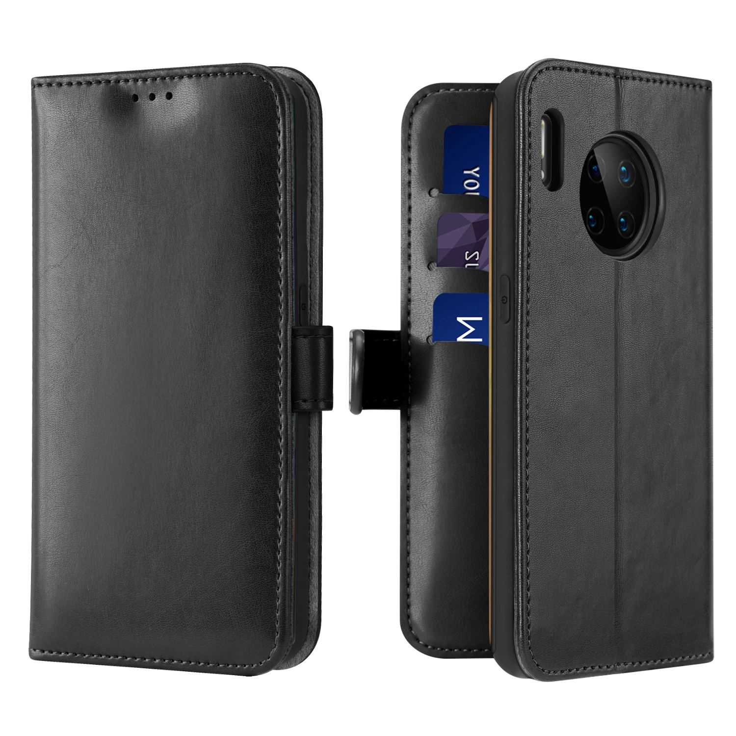 Роскошный кожаный флип-чехол из флока для huawei mate 30 Pro Магнитный кошелек чехлы