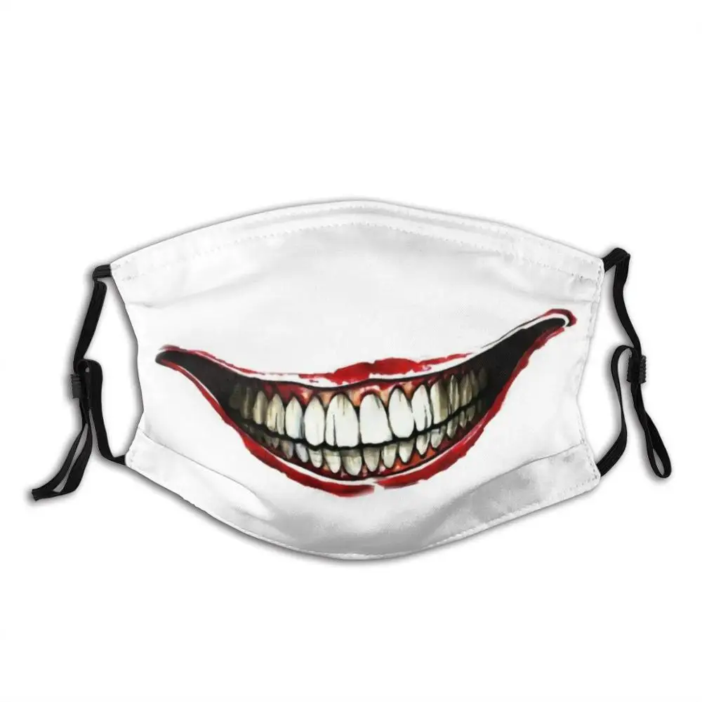 

Smile Face Face Mask With Filter Joker Hutchla Smile Comedy Movies Villains Comics