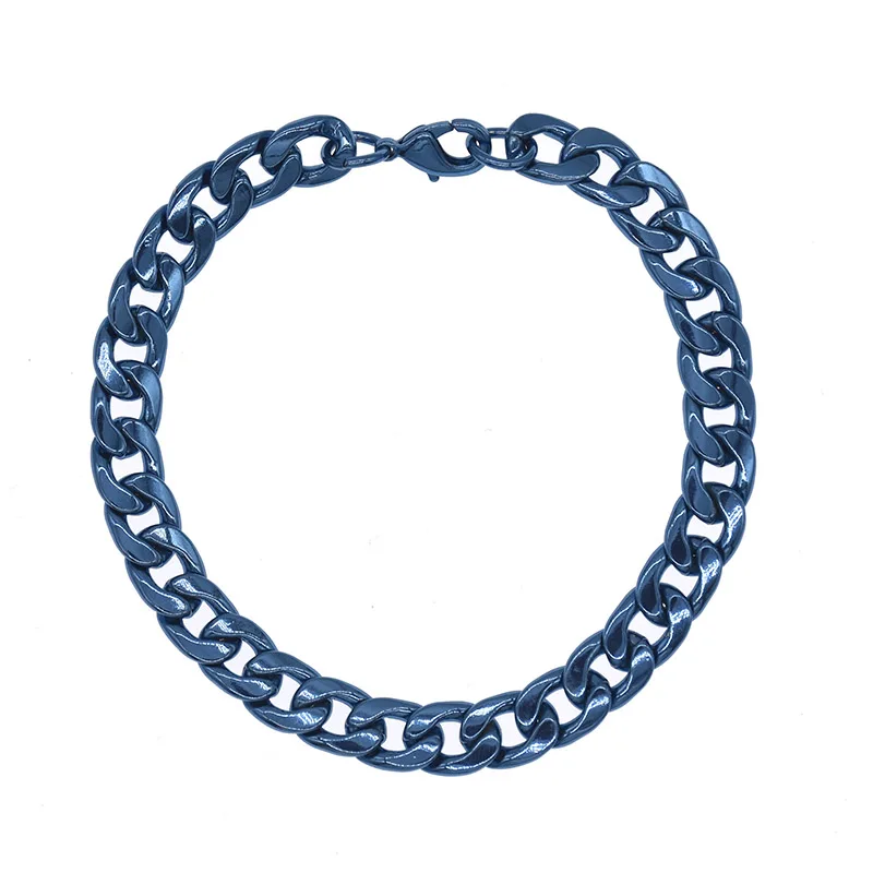 Женский и мужской браслет цепочка из кубинской цепи 5 цветов|Цепочки браслеты| |