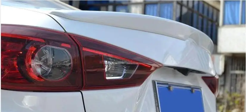 Для Mazda 3 Axela 2014 2015 2016 2017 автомобильный хвост декоративное Крыло ABS пластик краска