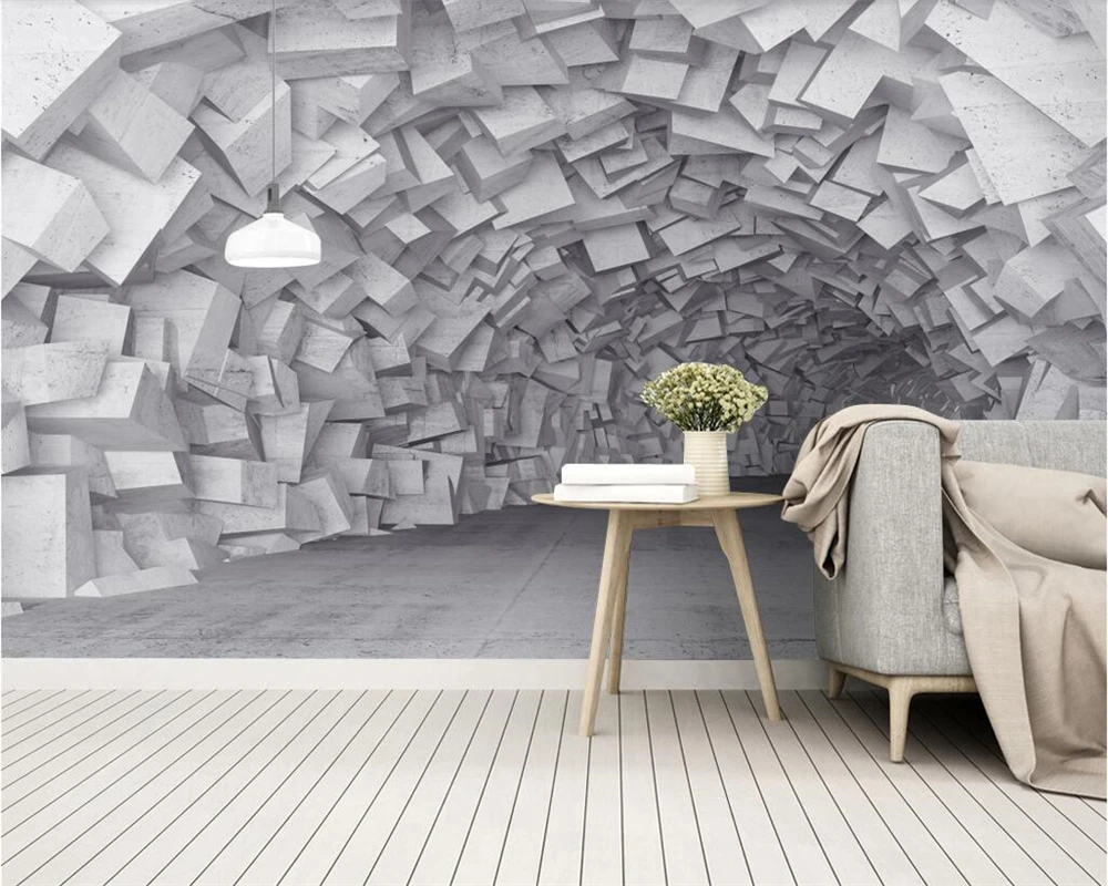 Самоклеящиеся 3D-обои на заказ Европейский ретро туннель для удлинения