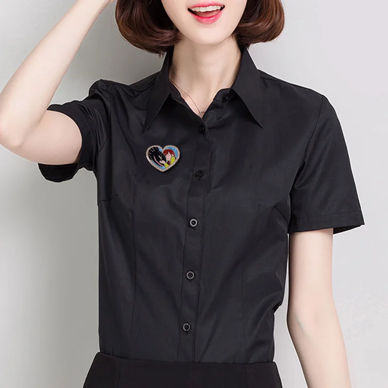 Эмалированная брошь в виде черного дракона без зубцов и гекса значок ночной