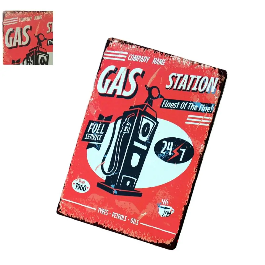 20*30 см АЗС винтажные номерные знаки цифровой металлический знак оловянный для