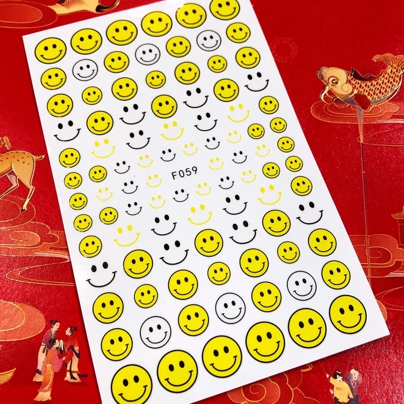 

Cartoon Smiling face Swan 3D Back glue Nail decal Nail sticker Nail decoration Nail art Nail ornament HL152