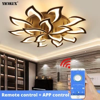 creative new modern remote led chandelier lights indoor lighting for bedroom dining living study room lamps home deco luminaire