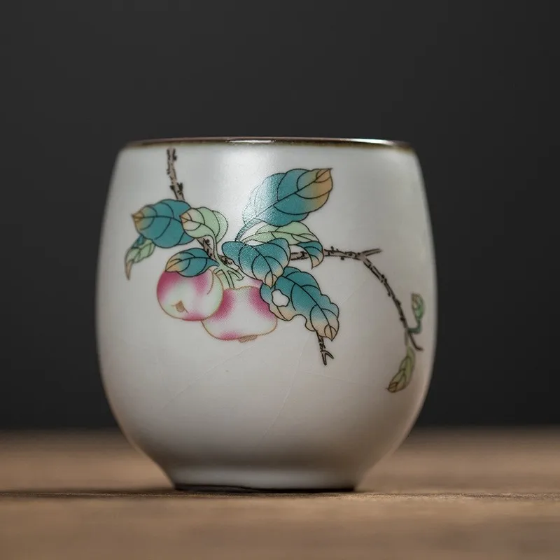 1 шт./3 шт. китайская керамическая чайная чашка белая фарфоровая кунг-фу керамика с