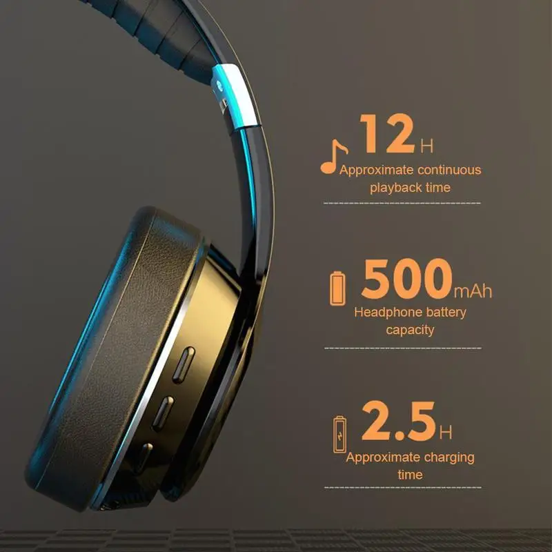 

Hifi Wireless Bluetooth 5.0 Headset Stereo Subwoofer Wireless Support Wired Microphone with Headset TF Bluetooth Headset Ca U2F4