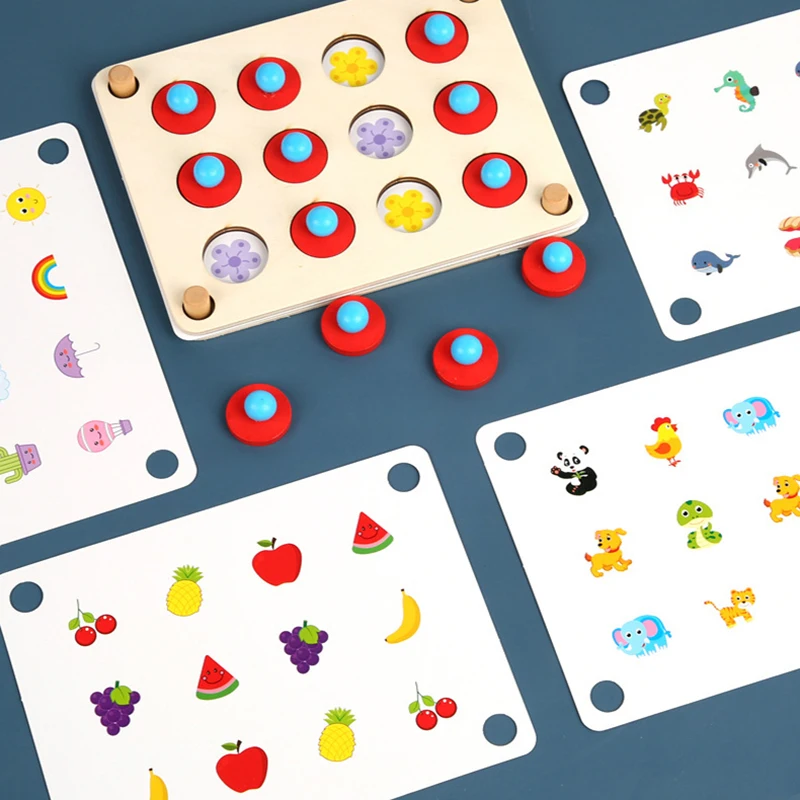 Детские 3D Деревянные Memory Match Stick шахматные игры Веселые блоки Настольные Игры