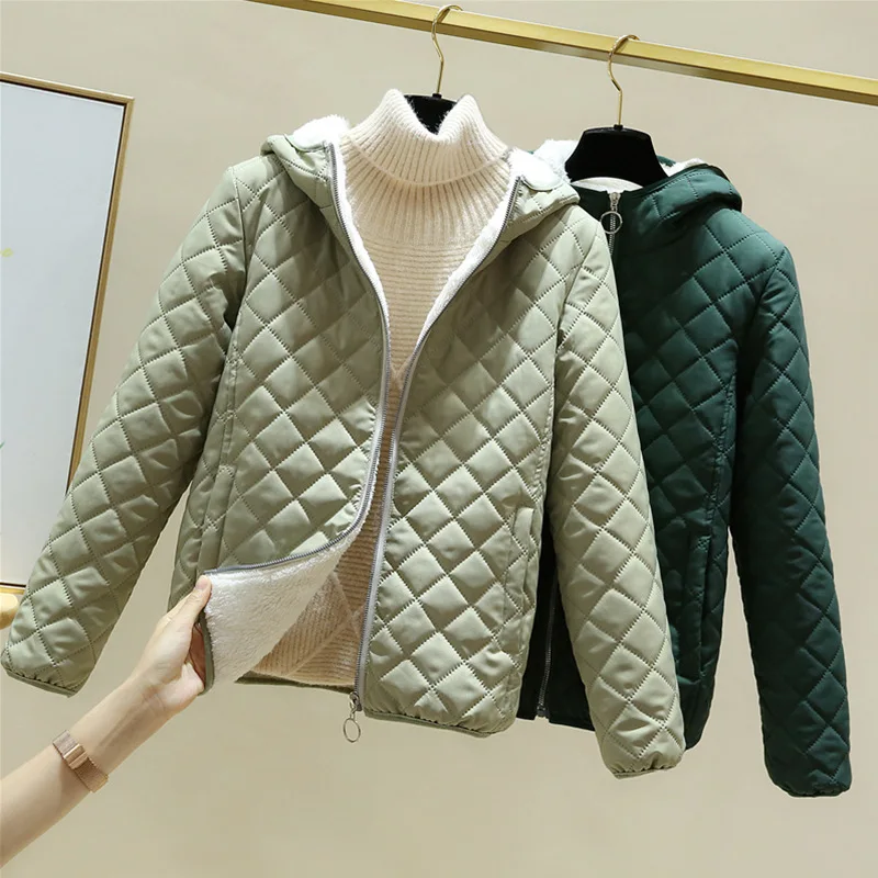 Куртка CGC 2021, женская зимняя парка, повседневное теплое пальто с капюшоном и хлопковой подкладкой, женская зимняя утепленная верхняя одежда,...