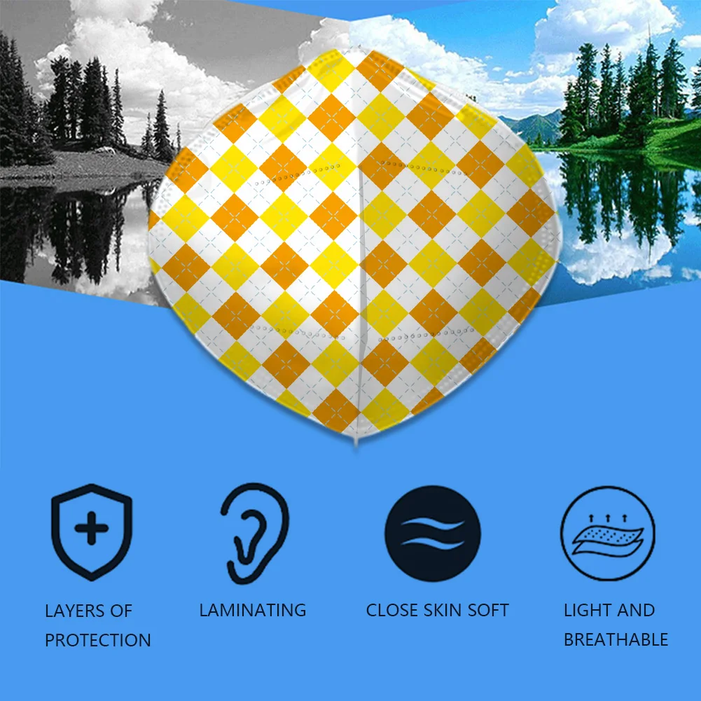 Одноразовая маска KN95 для рта складные дышащие 3d маски 4 слоя с индивидуальным