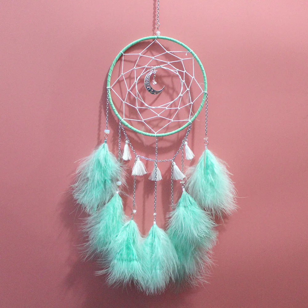 Орнамент в стиле Ловец снов Арт-подвесные украшения перо-шарик ветра сыпучий