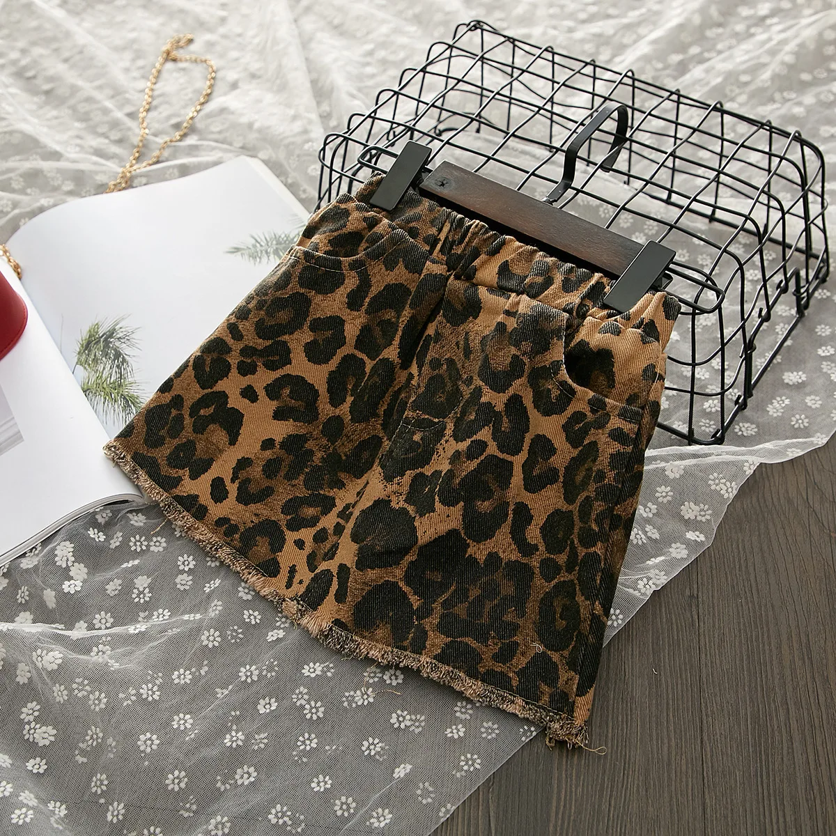 Детская одежда осень 2019 комплект для девочек Топ с длинным рукавом + юбка детский