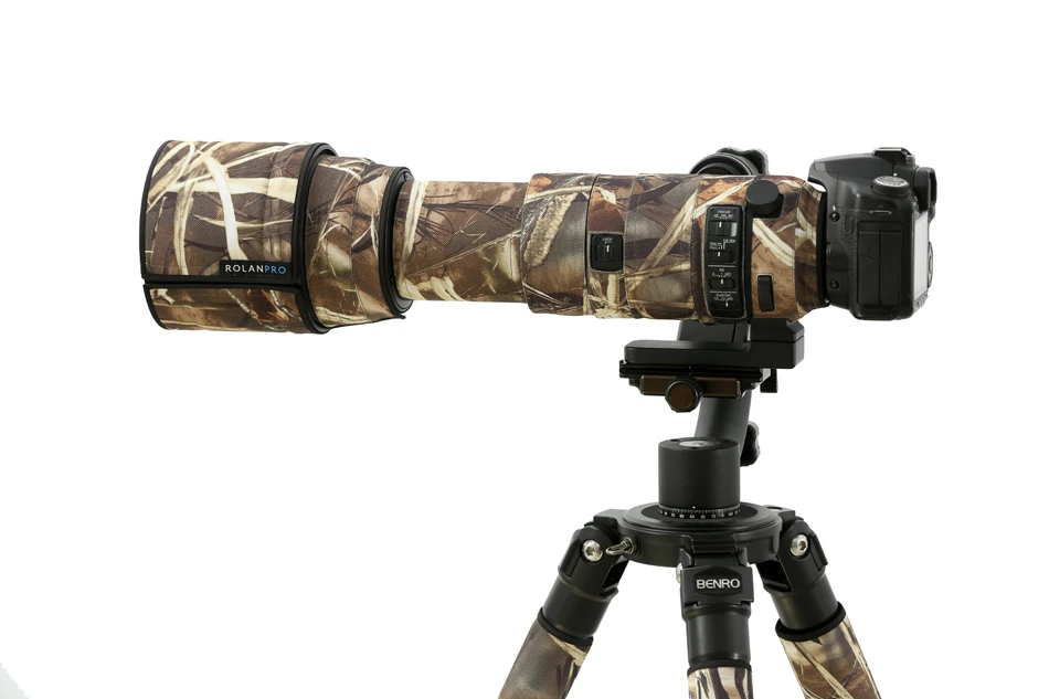 Защитный чехол для объектива ROLANPRO камуфляжный накладка SIGMA 150 600 мм спортивный