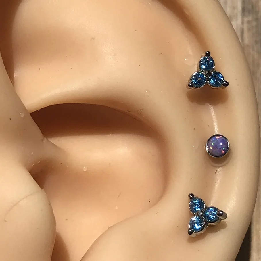 Новое поступление 3 шт./компл. ювелирные изделия для пирсинга с опалом из