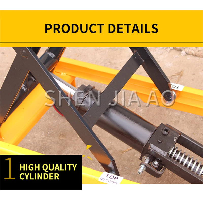 Мобильная гидравлическая подъемная платформа PT300 ручная Складная ножничная