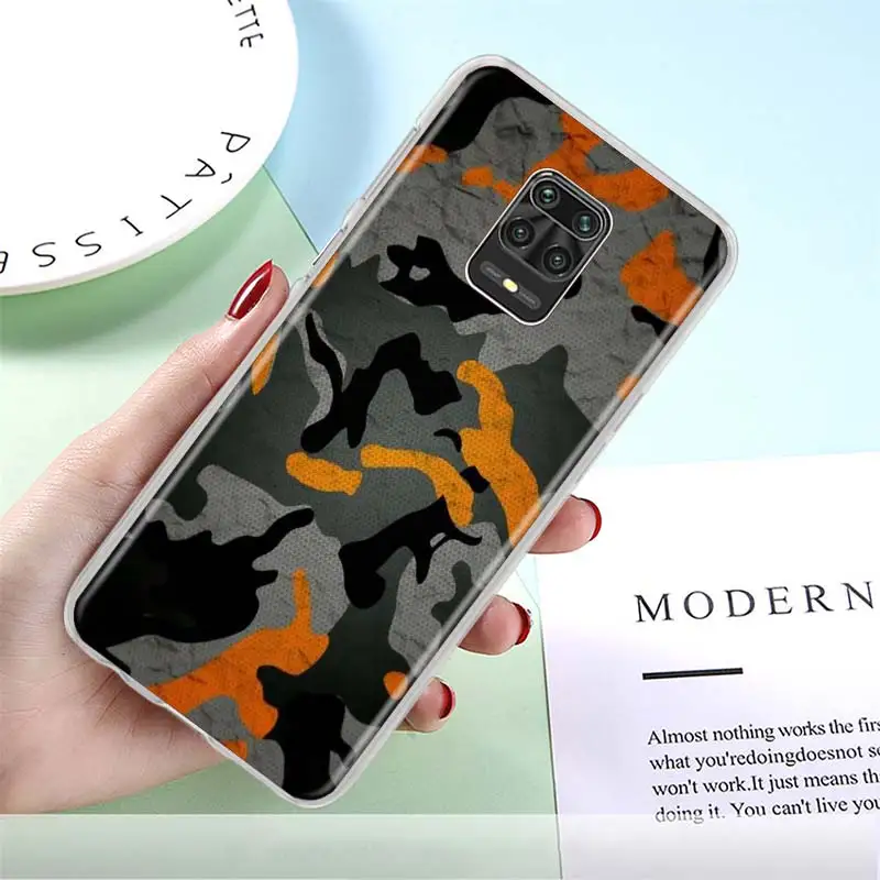 

Phone Case for Xiaomi Redmi Note 9S 8T 8 Pro 9 7 9A 8A 7A K40 K30 10 Pro Hard PC Back Cover Camouflage Pattern Camo Military
