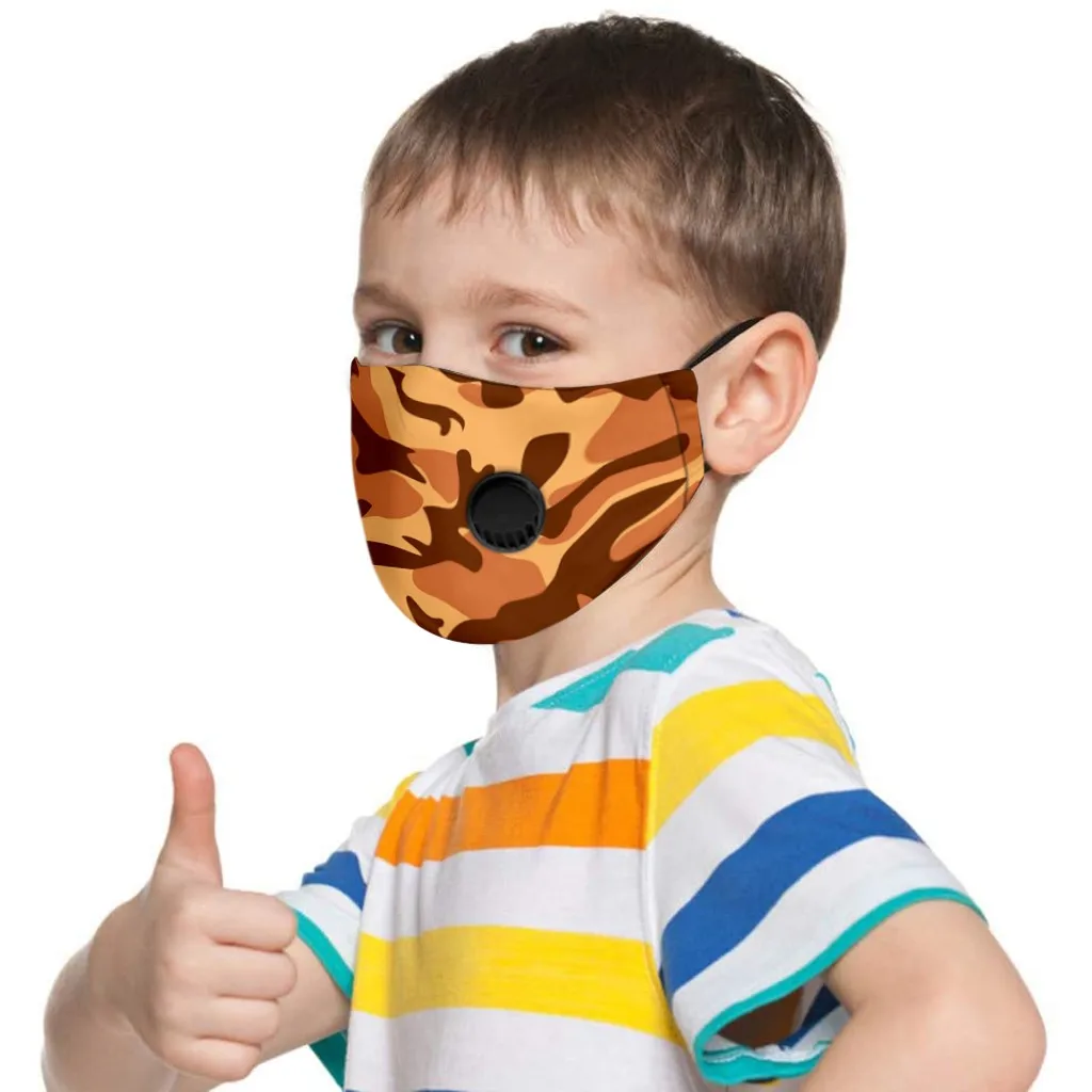 2020 детская Регулируемая многоразовая дышащая безопасная маска с принтом masque