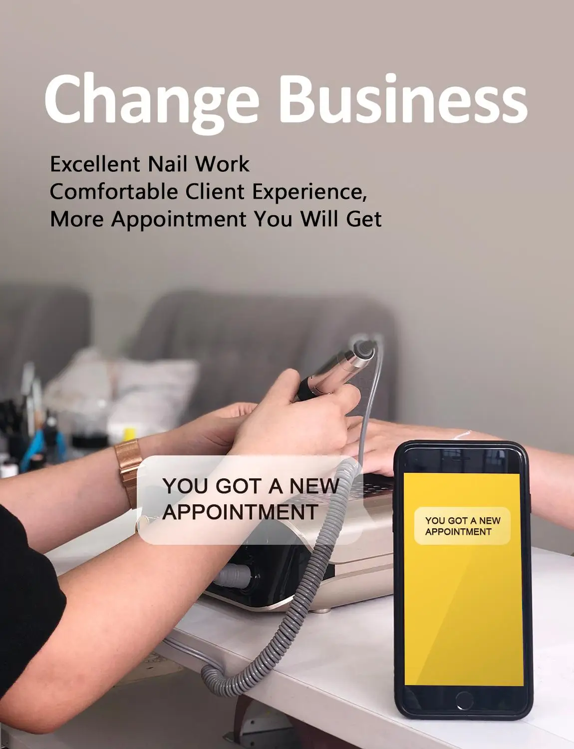 Дрель для ногтей BURANO Pro2 в 1 электрическая пилка и пылеуловитель аппарат с дрелью E