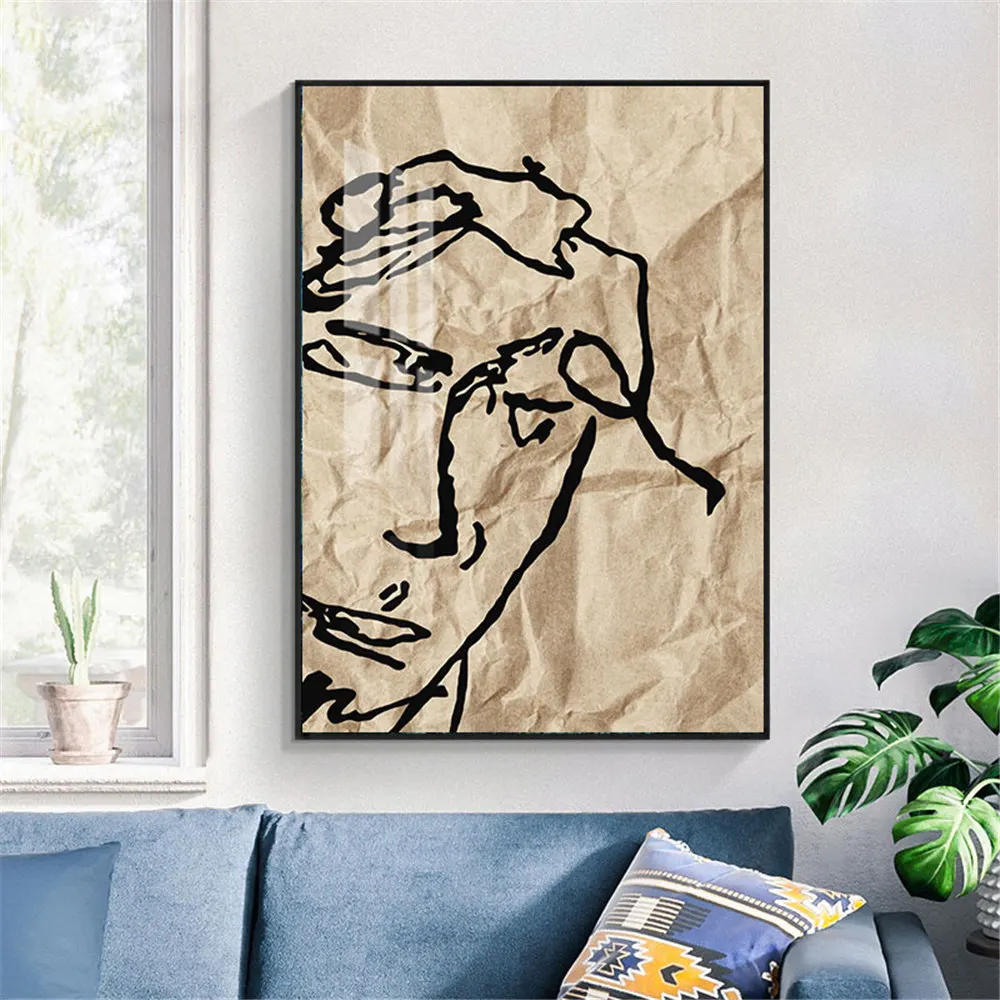 

Bed Henri Matisse Wall Art Canvas Paint Abstract Nordic Posters Minimalist Living Room Decor