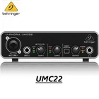 Усилитель микрофона BEHRINGER UMC22 UM2 UMC202HD, внешняя звуковая карта с функцией записи в реальном времени, с USB-интерфейсом, vs fiio SMSL Topping kz