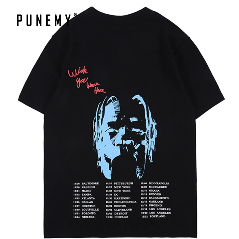 Трэвиса Скотта астромира тур футболка мужская хип-хоп Уличная 100% хлопок топ