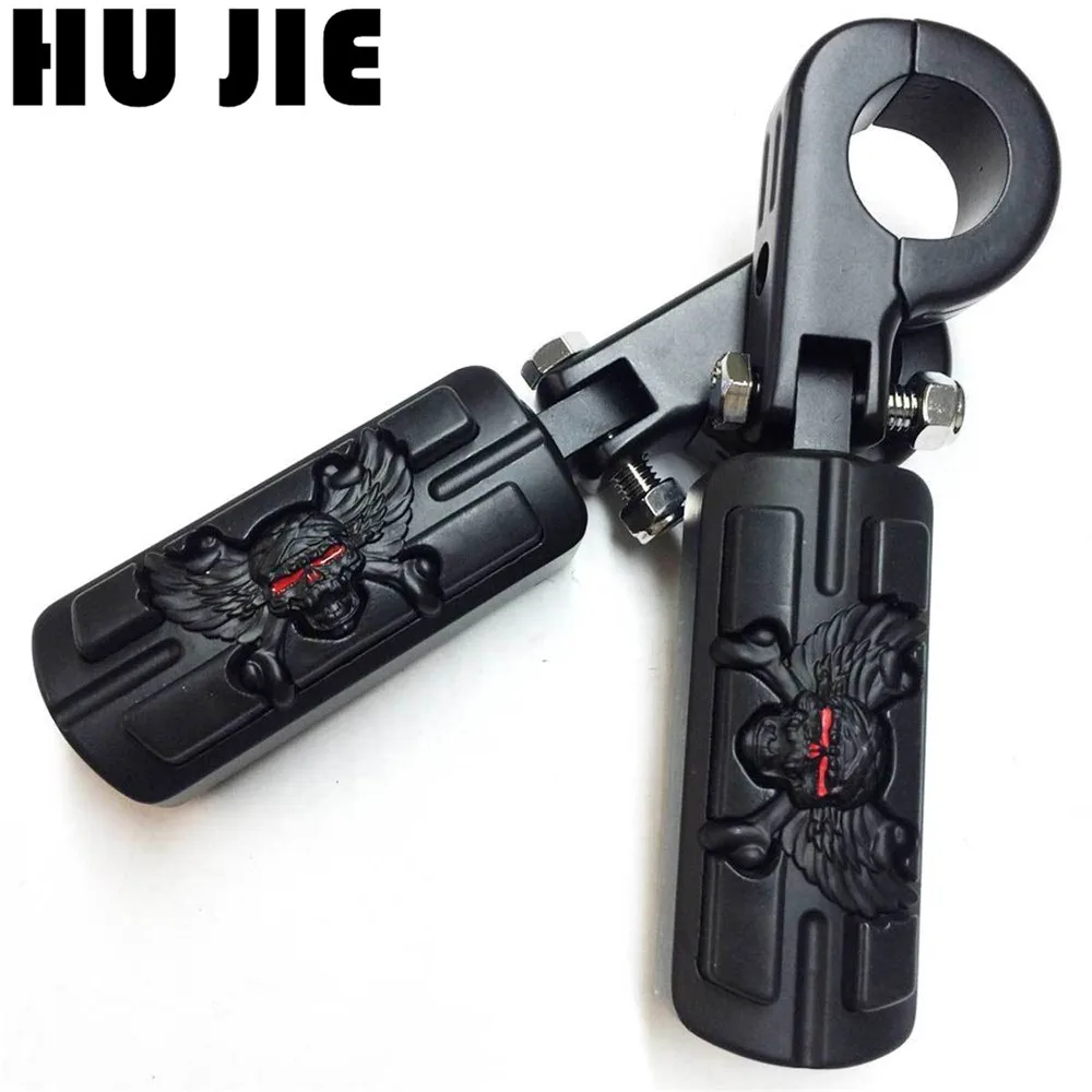 Мотоцикл 1 1/4 &quotHighway Skull Peg Foot P-clampes для Sportster 883 1200 Yamaha XV1600 Suzuki | Автомобили и