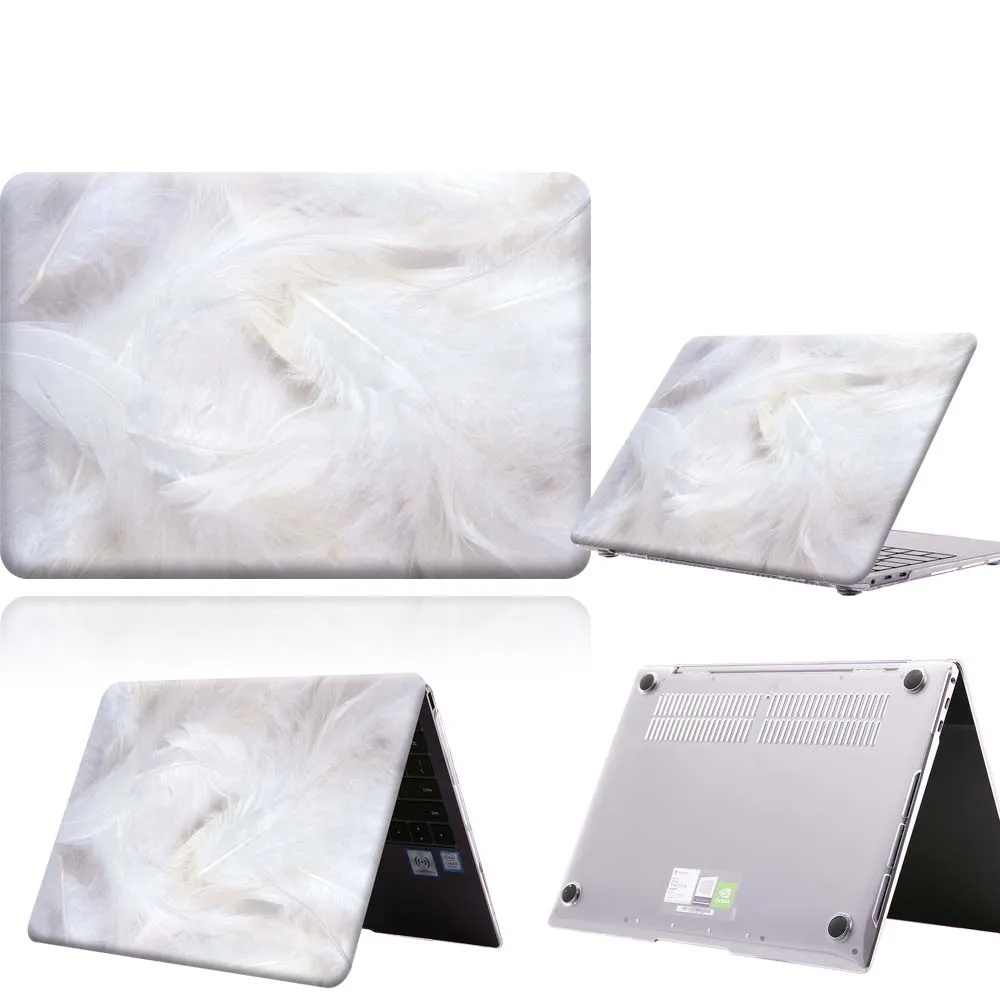 

Feather Pattern New Touch Bar Laptop Case For MateBook 13/13 AMD Ryzen/14/D14/D15/X 2020/X Pro/Pro 16.1/Honor MagicBook14/15